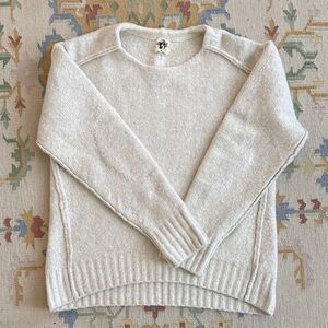 We The Free Cream Textured Sweater